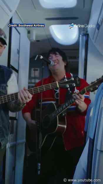 Plain White T's perform on Southwest Airlines flight