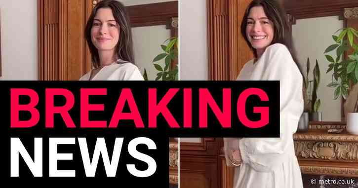 Anne Hathaway announces she’s pregnant with third baby in sweet reveal
