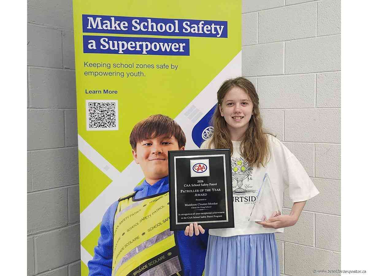 Christ the King student named CAA School Safety Patroller of the Year