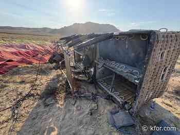 10 people on board as hot air balloon crashes in Nevada, 1 critically hurt