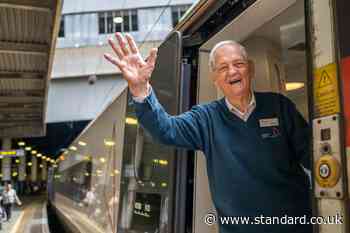 Train manager in his mid-80s says his job is ‘what I love doing’