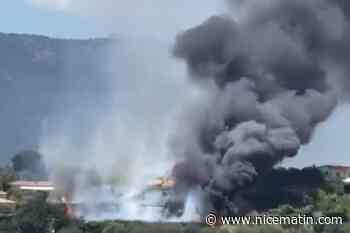 Nice : un incendie de végétation route de Bellet, huit évacuations et aucun blessé