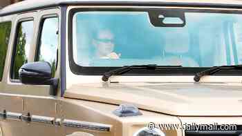 Molly-Mae Hague is spotted leaving the nail salon in a snazzy £250K gold Mercedes G-Wagon as the new mum reveals she doesn't even like her pricey purchase