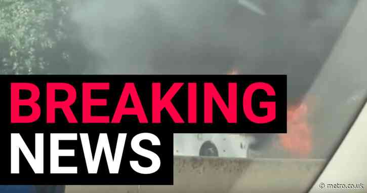 Drivers told to avoid M25 after fire breaks out on coach