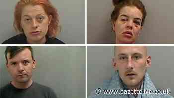Drug addicts targeted couple in Middlesbrough with one woman slashing victim with broken glass