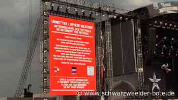 Sirenen auf Gelände: Unwetterwarnung unterbricht Southside Festival – Besucher sollen in Autos