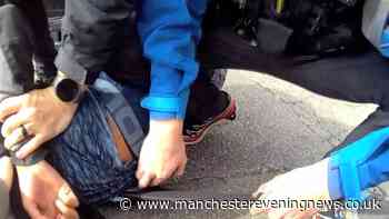 Teen on Sur-Ron bike with machete down his trousers arrested in Chorlton police swoop