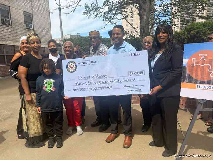 Rep. Ritchie Torres secures $3.15M to replace aging pipes at Concourse Village