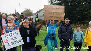 Bristol Airport neighbours march in protest as deadline looms