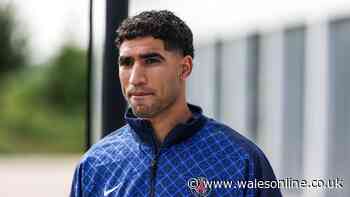 What has Achraf Hakimi been accused of hours before Scotland v Morocco?