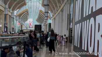 Huge queue forms as major store opens for the first time in Wales