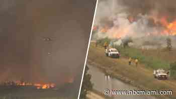 Krome Avenue shut down, 200 evacuated as Miami-Dade brush fires burn 15,000+ acres