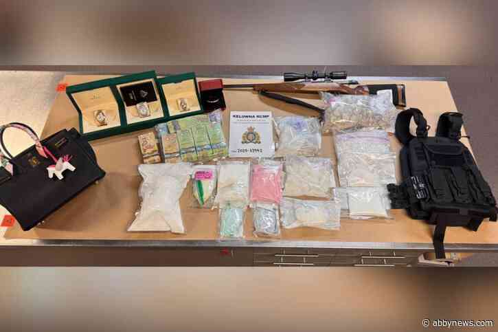 Kelowna RCMP seize $285K in drugs, guns, jewelry after multiple search warrants