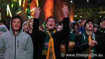Sodden fans lament ‘horrible’ ref decisions as flares go off at Fed Square