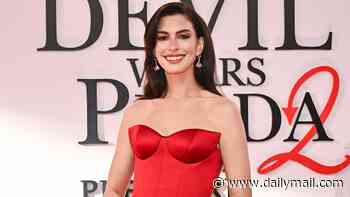How Anne Hathaway hid her baby bump during Devil Wears Prada promo tour: Expecting star, 43, used clever styling tricks to keep pregnancy under wraps