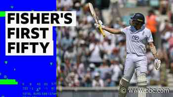 From bowler to batter - Fisher's first fifty gives England hope