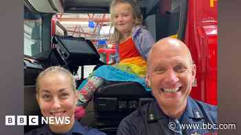 Firefighters save girl's fingertips after accident