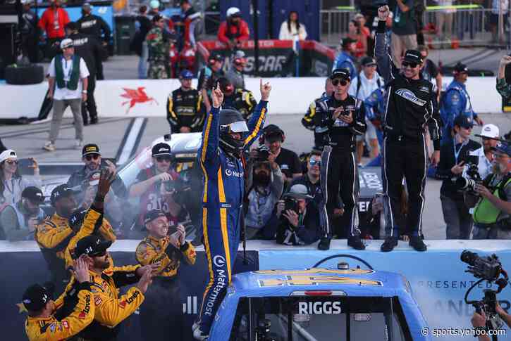 Layne Riggs wins frantic San Diego Truck race in unbelievable finish