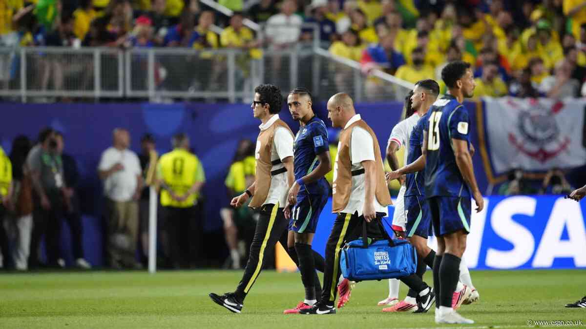 Raphinha exits Brazil win early with apparent inju...