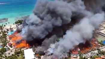Fire engulfs luxury resort