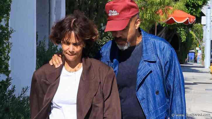 Halle Berry & Fiancé Van Hunt Share Sweet PDA After Lunch in West Hollywood