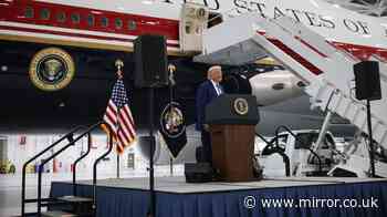 Donald Trump's bizarre day as he gets new plane and makes mystery trip to Presidential retreat