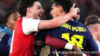 Pubill no olvida la actitud del Arsenal en Champions: "Me celebraron en la cara"