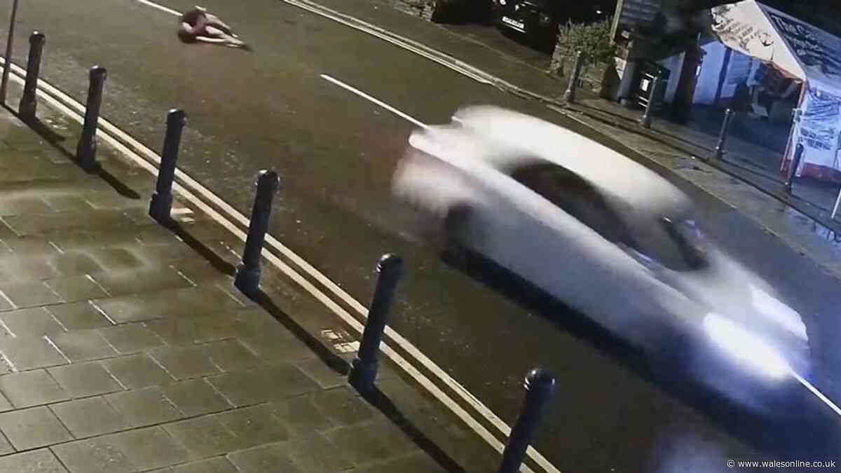 Horror moment show-off driver mows down friend in street
