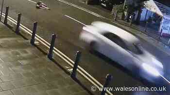 Horror moment show-off driver mows down friend in street