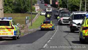 Every update as A68 reopens after five-vehicle crash with police arresting woman