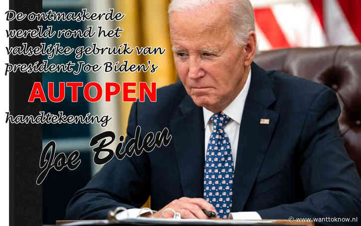‘Autopen’-handtekeningen Biden = ONGELDIG..!!