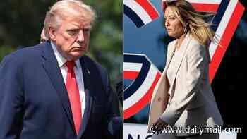Furious Trump hits back at Italian Prime Minister Meloni and gives her unusual 'nickname' as their photo feud ramps up
