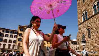 Europe swelters as heatwave intensifies - with temperatures of up to 44C forecast