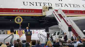 Trump unveils new converted Air Force One jet he accepted as gift from Qatar