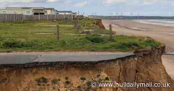 Hull photographer captures 'shocking' erosion wiping out Skipsea