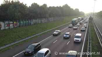 Flinke file op A58 richting Tilburg door ongeluk