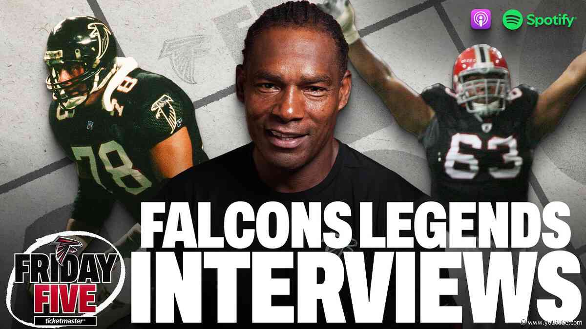 Falcons Legends Jessie Tuggle, Mike Kenn, & Justin Blalock join the show!! | Friday Five Podcast
