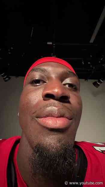 Pretending to do Madden face scans with our players 😭 #football #atlantafalcons