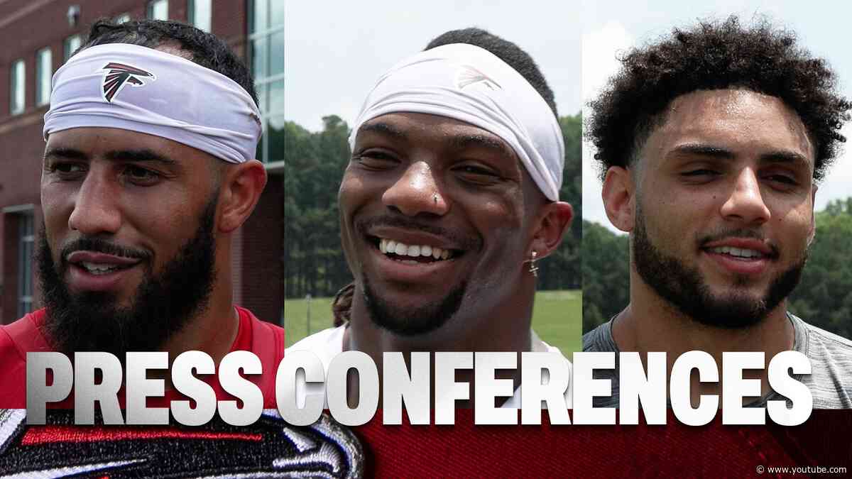 Bijan Robinson, Drake London & others address the media after day two of minicamp | Press Conference