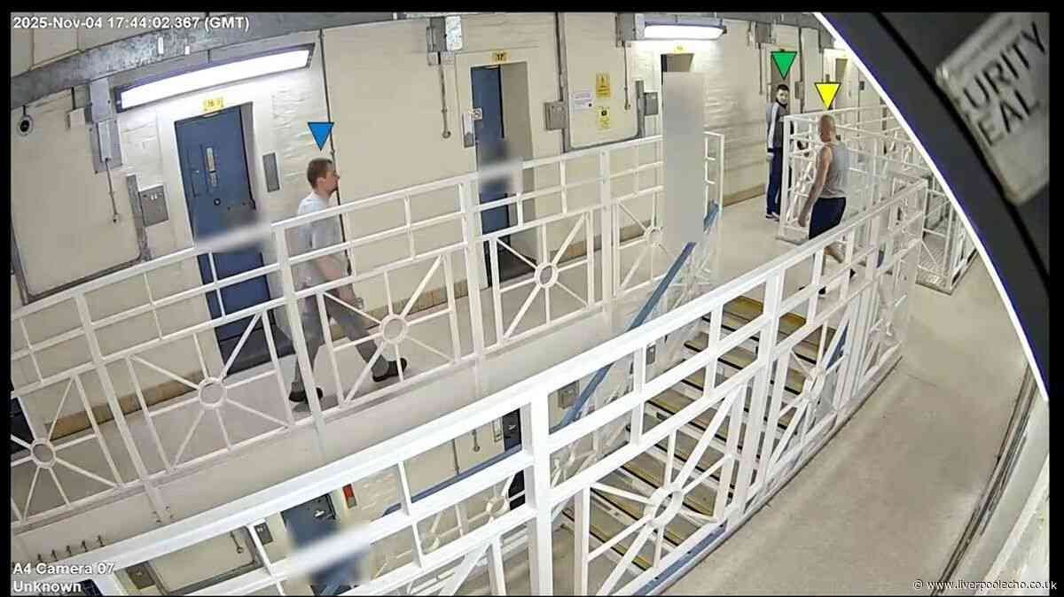 Chilling moment child killer knew what was coming caught on CCTV