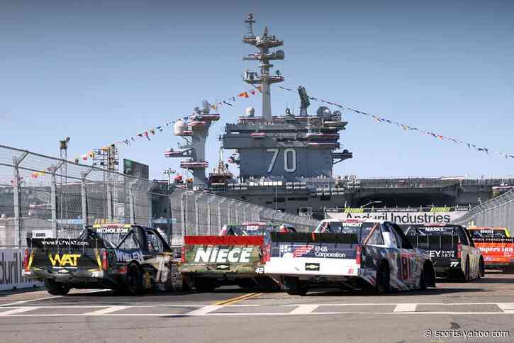 Chaos breaks out in NASCAR overtime, Layne Riggs wins in dizzying Truck finish