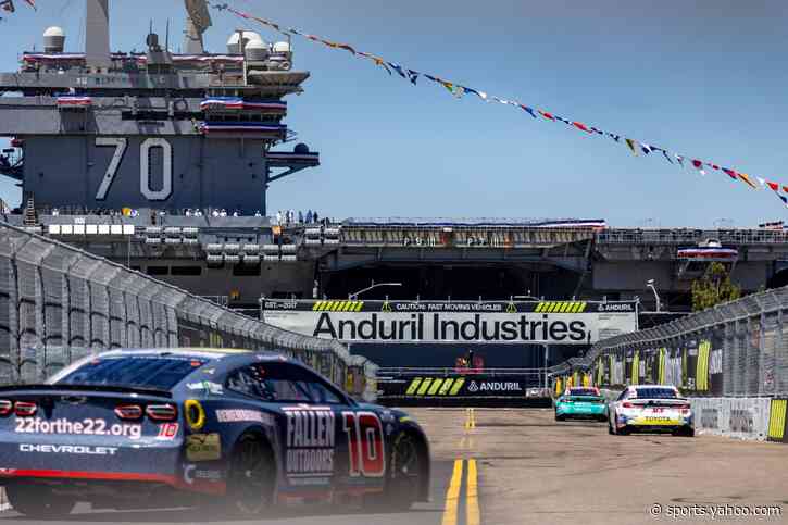 Dale Earnhardt Jr.'s most expensive broadcast booth ever: An active U.S. aircraft carrier