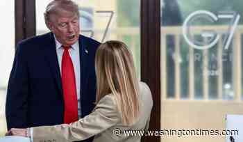 Trump deepens the dustup with Italy's Meloni over a disputed photo from the G7 summit