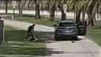 Surveillance video shows woman being assaulted by suspect in Miami Springs