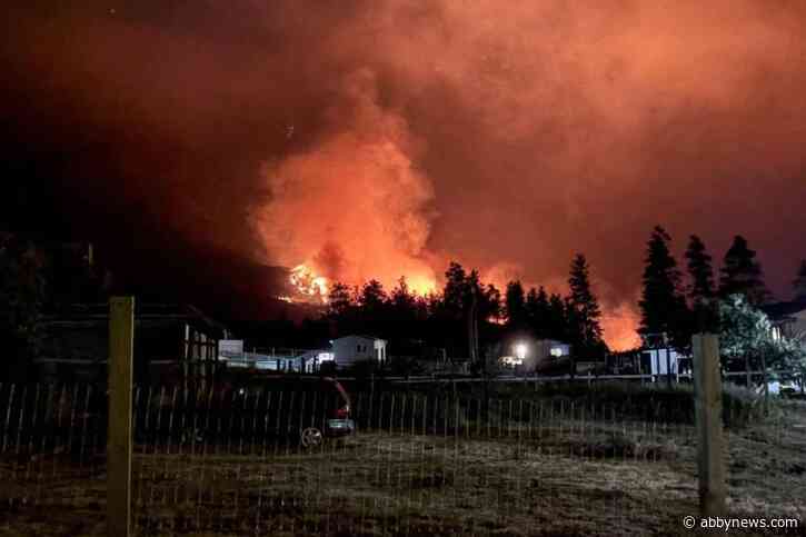 Lytton wildfire grows to 600 hectares on second day of blaze