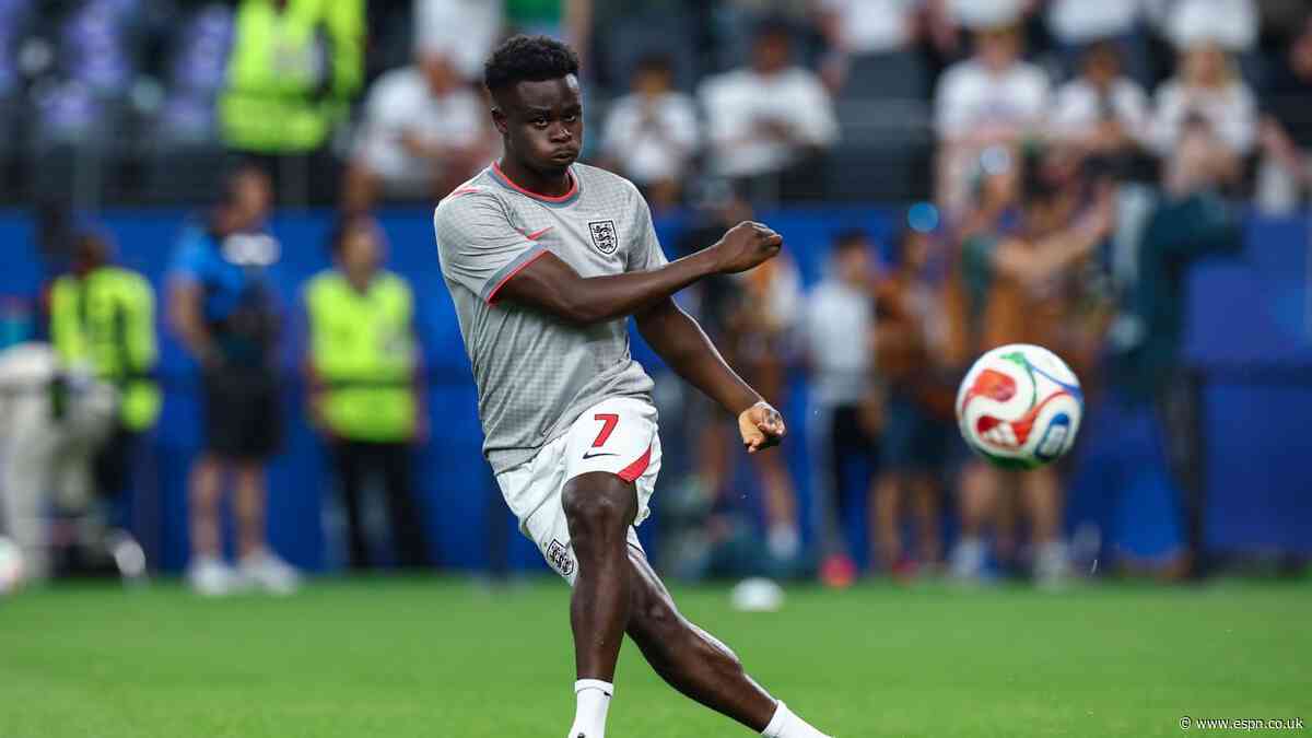 Saka in race to be fit for England's Ghana clash