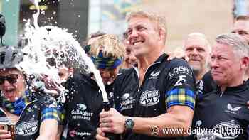 England rugby legend Lewis Moody given hero's welcome at Premiership final after 500-mile charity cycle for MND