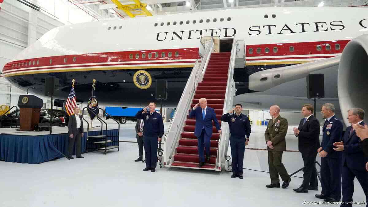 Trump präsentiert neue Air Force One aus Katar – „eher wie ein Haus als ein Flugzeug“