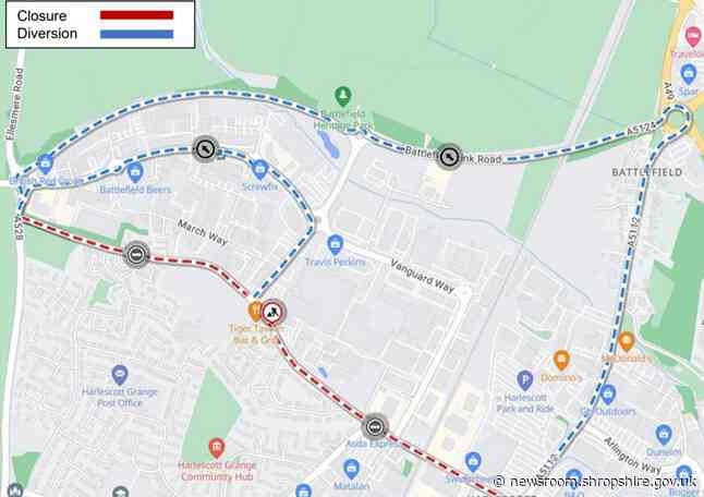 Harlescott Lane in Shrewsbury to be resurfaced