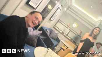 Quentin Tarantino spotted in Cardiff hotel
